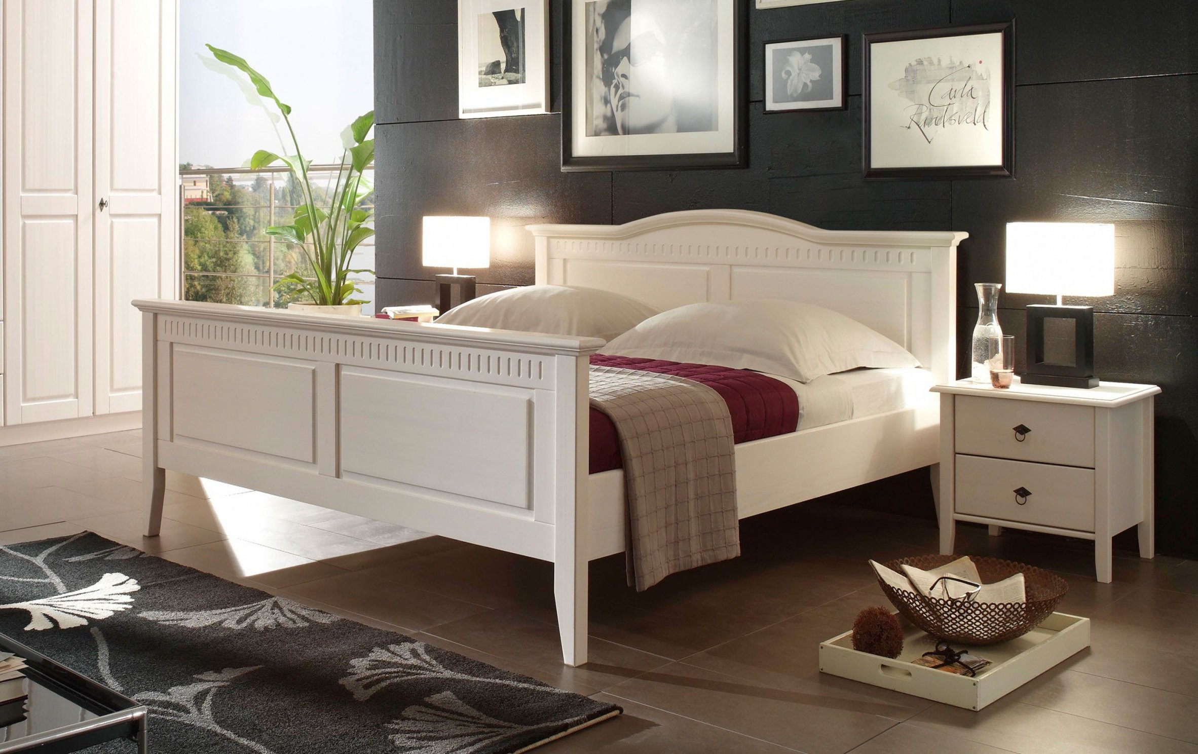 Bozen Ii Von Forestdream Bett Weiß Liegefläche 180X200 Cm  Möbel von Bett Landhausstil Weiß 180X200 Bild
