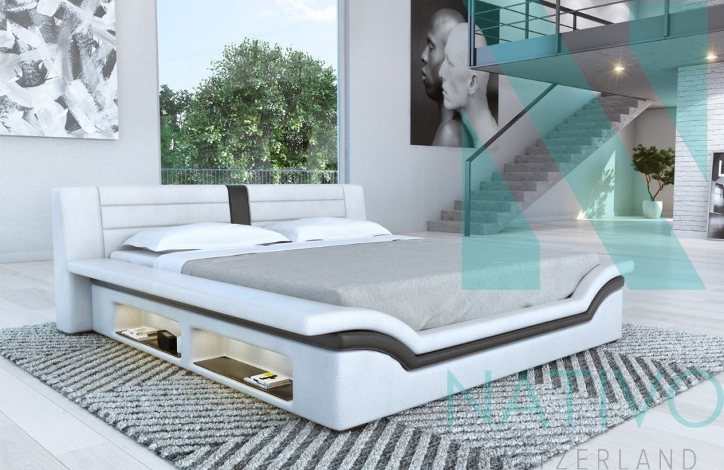 Designer Bett Everlast Bei Nativo Möbel Schweiz Günstig Kaufen von Bett Mit Led Beleuchtung 160X200 Bild