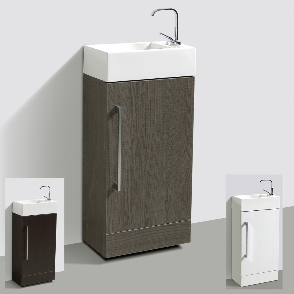 Gästewc Für Standmontage Badmöbel Waschbecken Mit Unterschrank von Waschbecken Mit Unterschrank Klein Bild