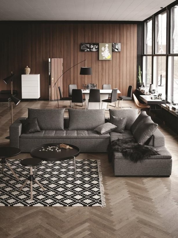 Anthrazitfarbenes Sofa • Bilder  Ideen • Couch von Anthrazit Couch Wohnzimmer Farbe Photo