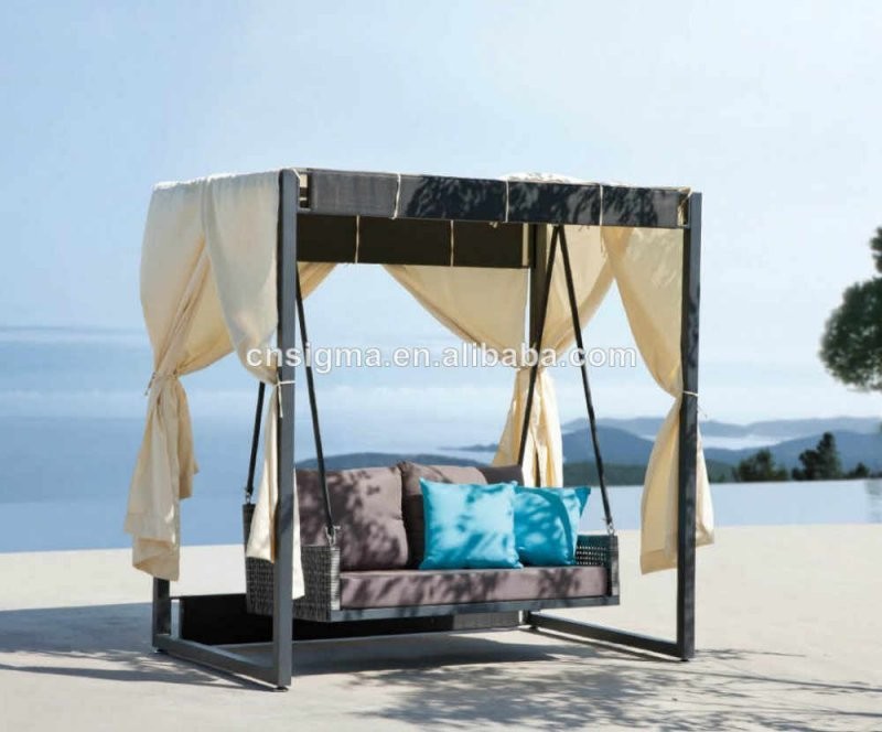 Detail Feedback Questions About Modern Style Rattan Sunbed Outdoor von Round Rattan Swing Bed Photo