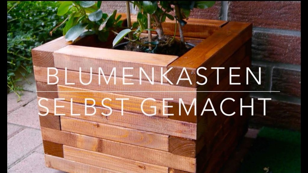 Diy Blumenkasten Aus Holz Kinderleicht Bauen  Youtube von Blumenkübel Selber Bauen Anleitung Bild