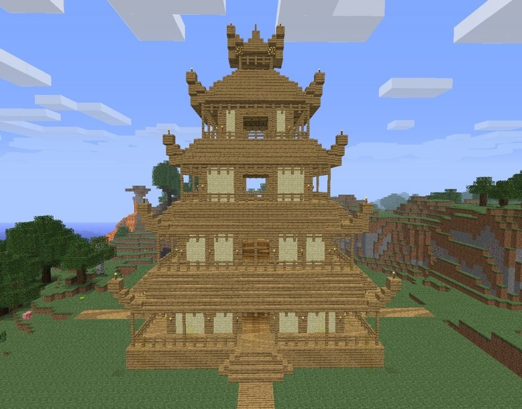 ᐅ Großer Chinesischer Tempel In Minecraft Bauen  Minecraftbauideen von Minecraft Baupläne Zum Nachbauen Photo