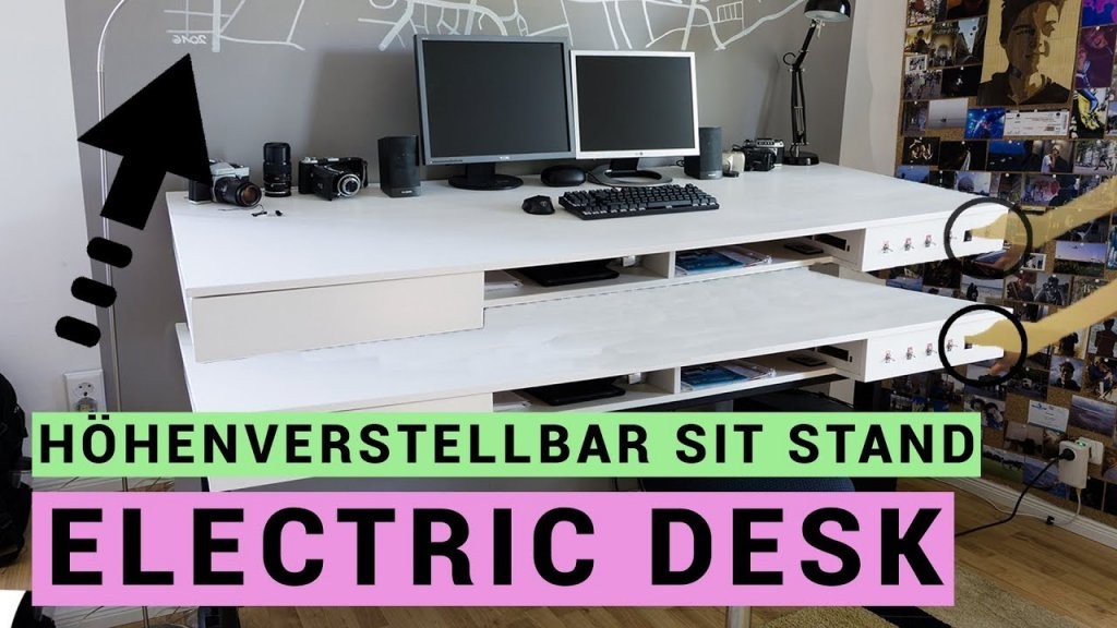 Elektrischen Schreibtisch Selber Bauen  Sit Stand Desk [En von Höhenverstellbarer Schreibtisch Selber Bauen Bild