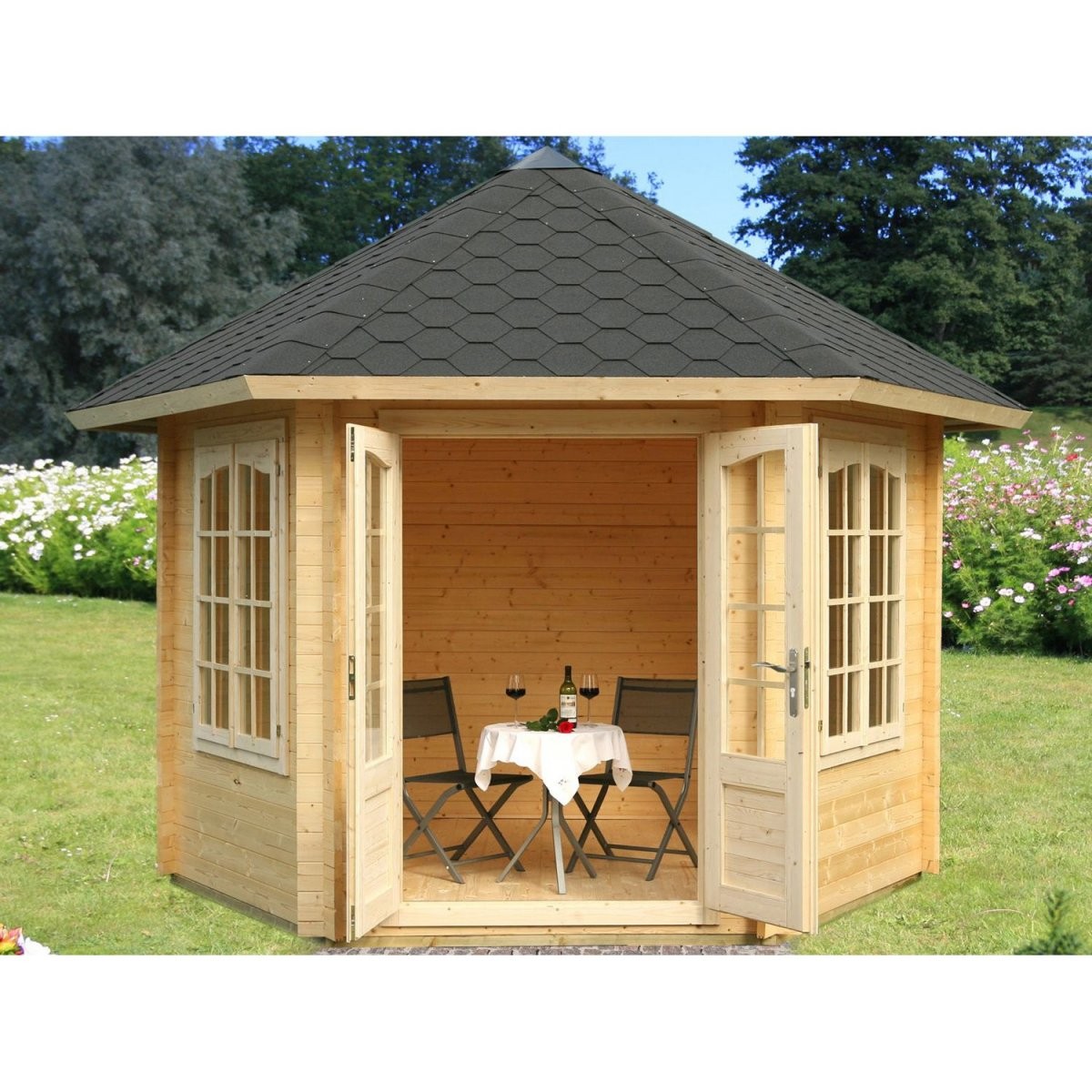 Gartenlauben  Holzpavillons Online Kaufen Bei Obi  Obi von Holz Pavillon Bausatz Günstig Photo