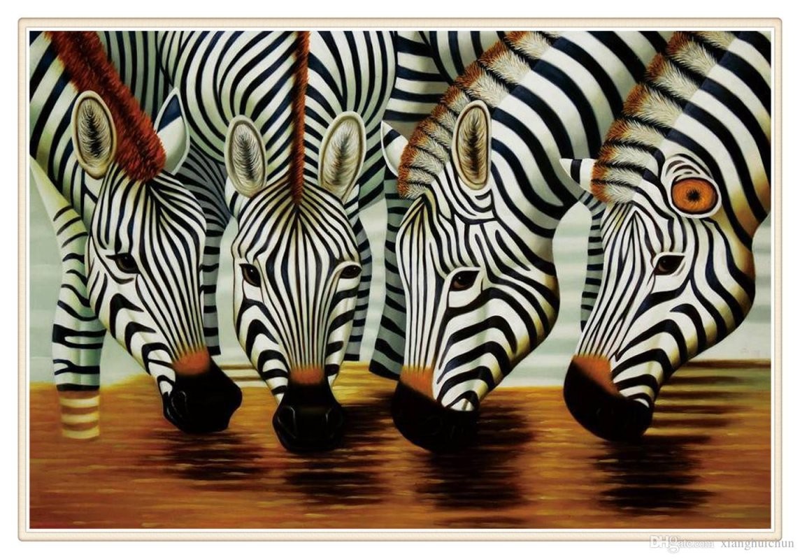 Großhandel Tier Zebra Home Decor Hd Gedruckt Moderne Kunst Malerei von Zebra Bilder Auf Leinwand Bild