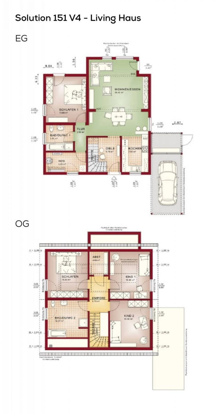 Grundriss Einfamilienhaus Mit Satteldach  5 Zimmer 150 Qm von Grundriss Einfamilienhaus 150 Qm Bild