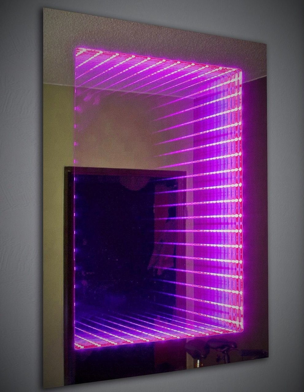 Infinity Mirror  Unendlichkeitsspiegel von Led Leinwandbild Selber Machen Photo