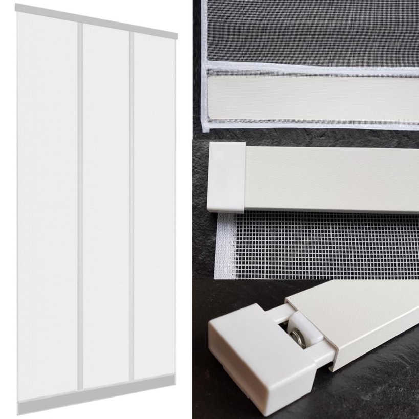 Insektenschutz Tür Vorhang 100 X 220 Cm In Weiß Mit A  Real von Insektenschutzvorhang Für Türen Mit Magnet Bild