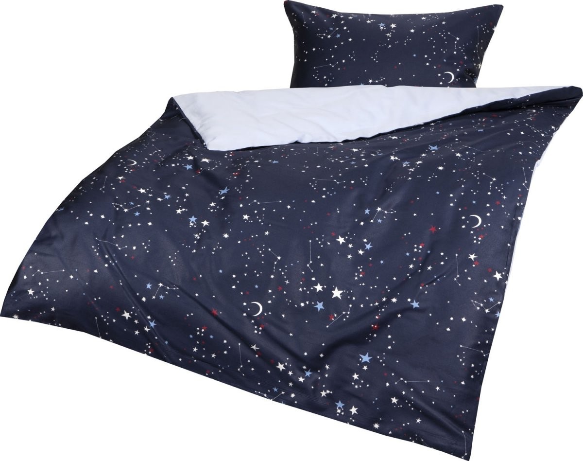 Kinderbettwäsche Sternenhimmel Von Lorena Online Kaufen  Bms von Bettwäsche Eule 155X220 Bild