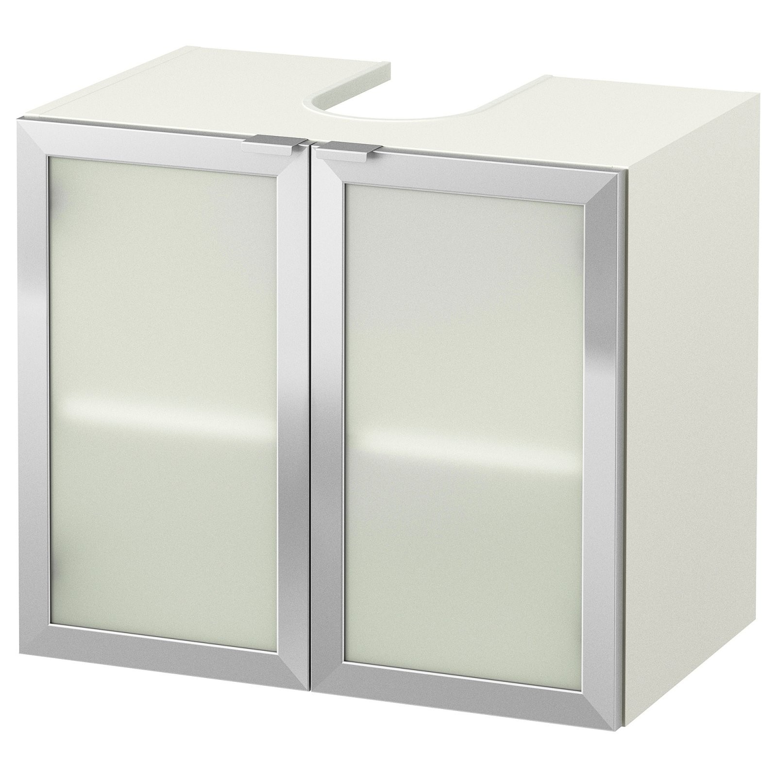 Lillången Waschbeckenunterschrank 2 Türen  Weiß Aluminium  Ikea von Waschbecken Mit Unterschrank Ikea Photo