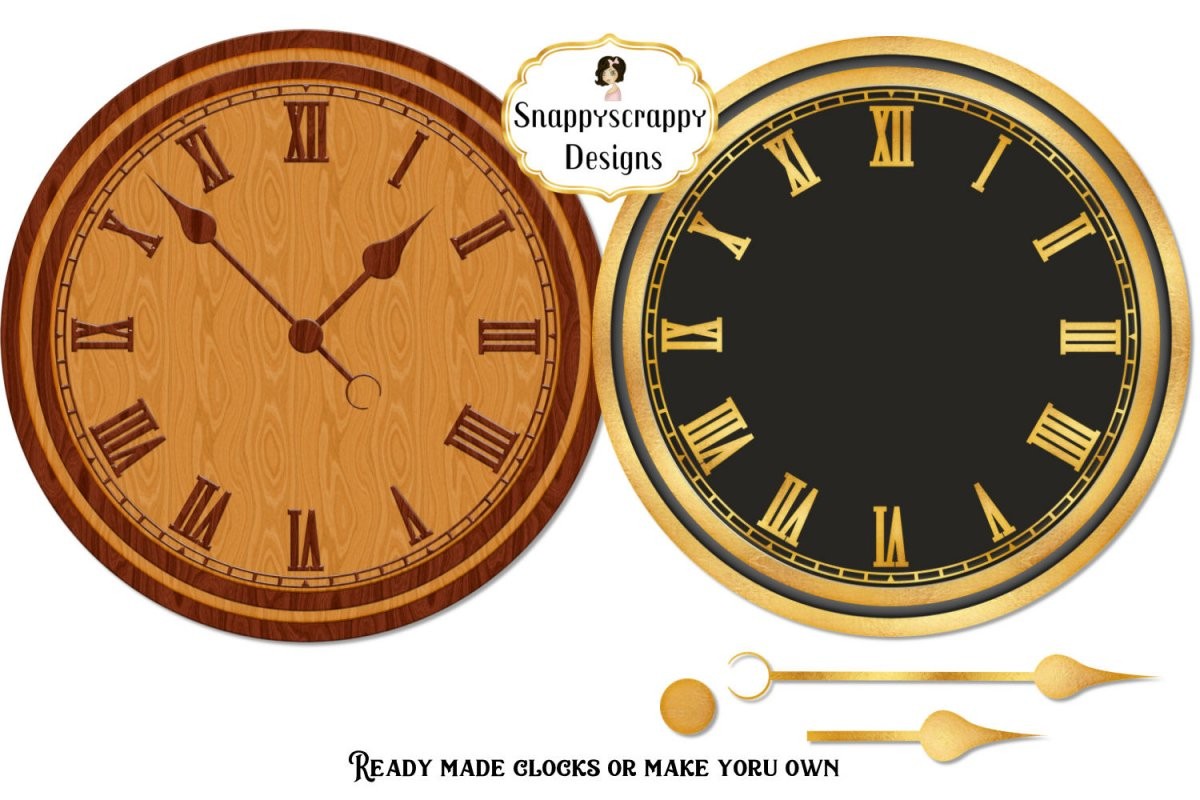 Make Your Own Clocks Clipart Set von Make Your Own Clock Bild