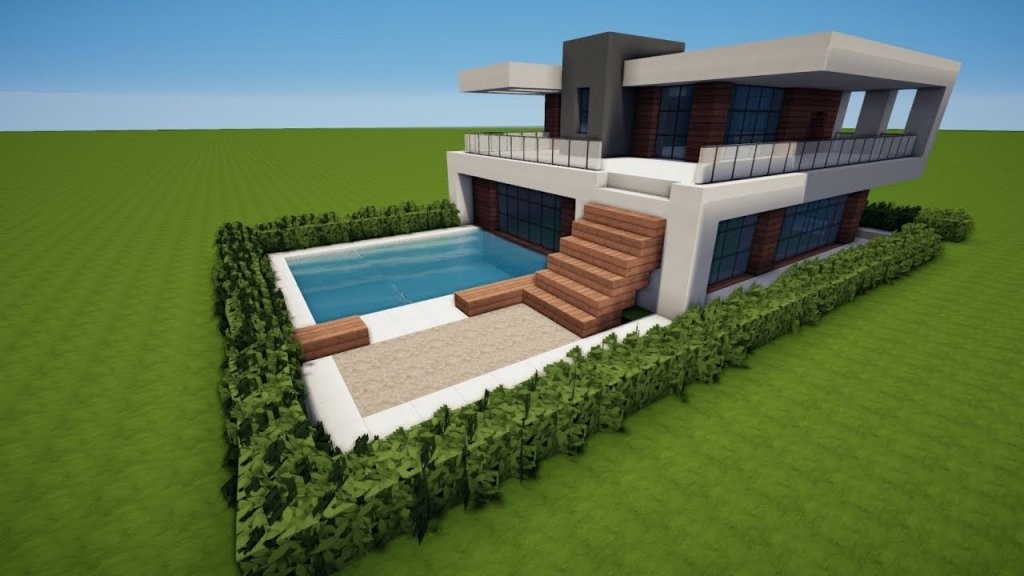 Minecraft Modernes Haus Bauen Tutorial [Haus 92]  Youtube von Minecraft Haus Bauen Plan Photo