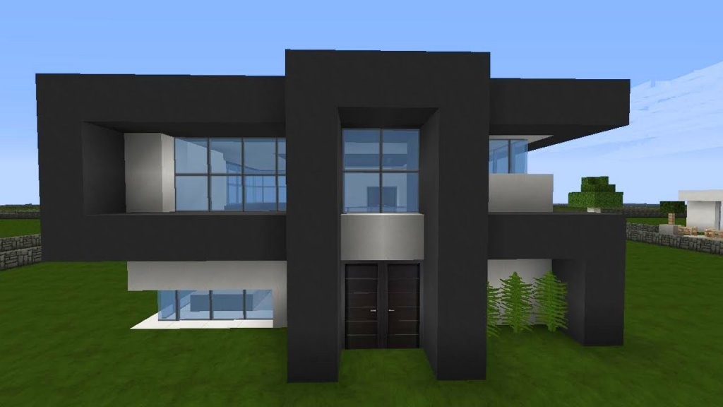 Minecraft Modernes Haus Mittwoch  Grauweiß Bauen  Tutorial von Coole Minecraft Häuser Zum Nachbauen Photo