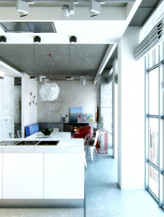 Offene Küche Mit Wohnzimmer  Pro Contra Und 50 Ideen von Ideen Offene Küche Wohnzimmer Photo