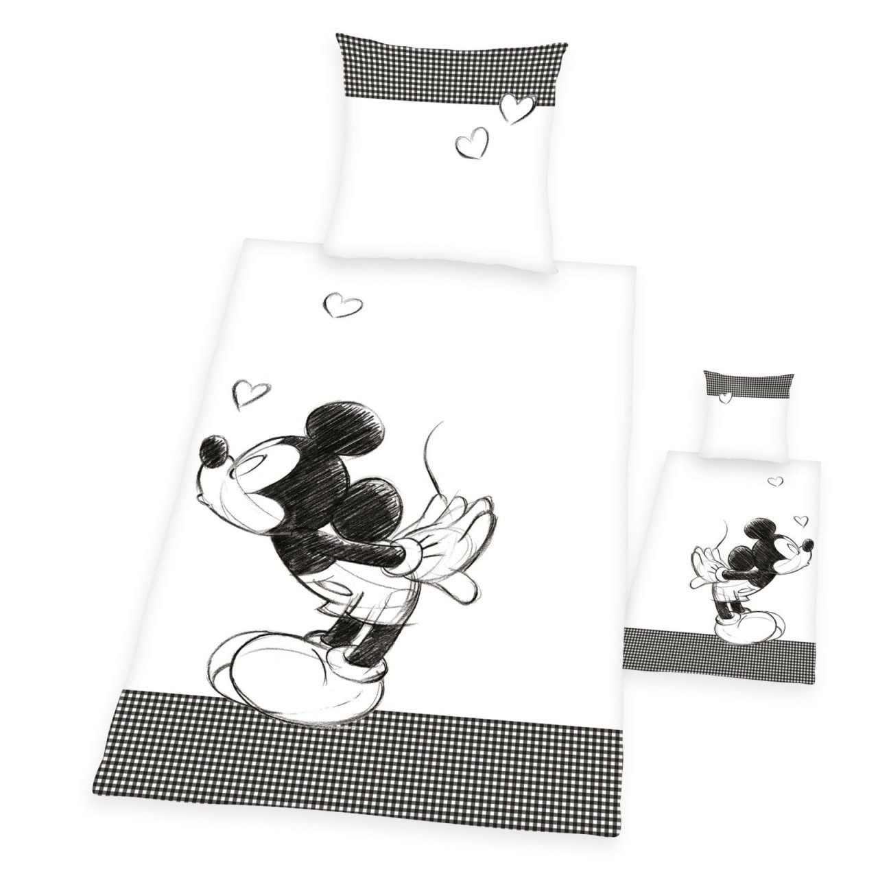 Partnerbettwäsche  Mickey Mouse  Baumwolle  135X200 Cm  Online von Partner Bettwäsche Mickey Mouse Und Minnie Mouse Photo