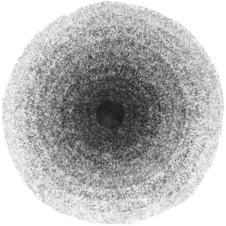 Runder Teppich Schwarz Weiß – Teppich Kollektion von Teppich Rund Schwarz Weiß Bild