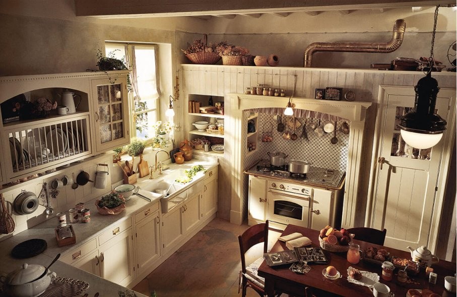 Vintageküchen Aus Vollholz  Edlelandhauskuechen von Küchen Im Vintage Stil Photo