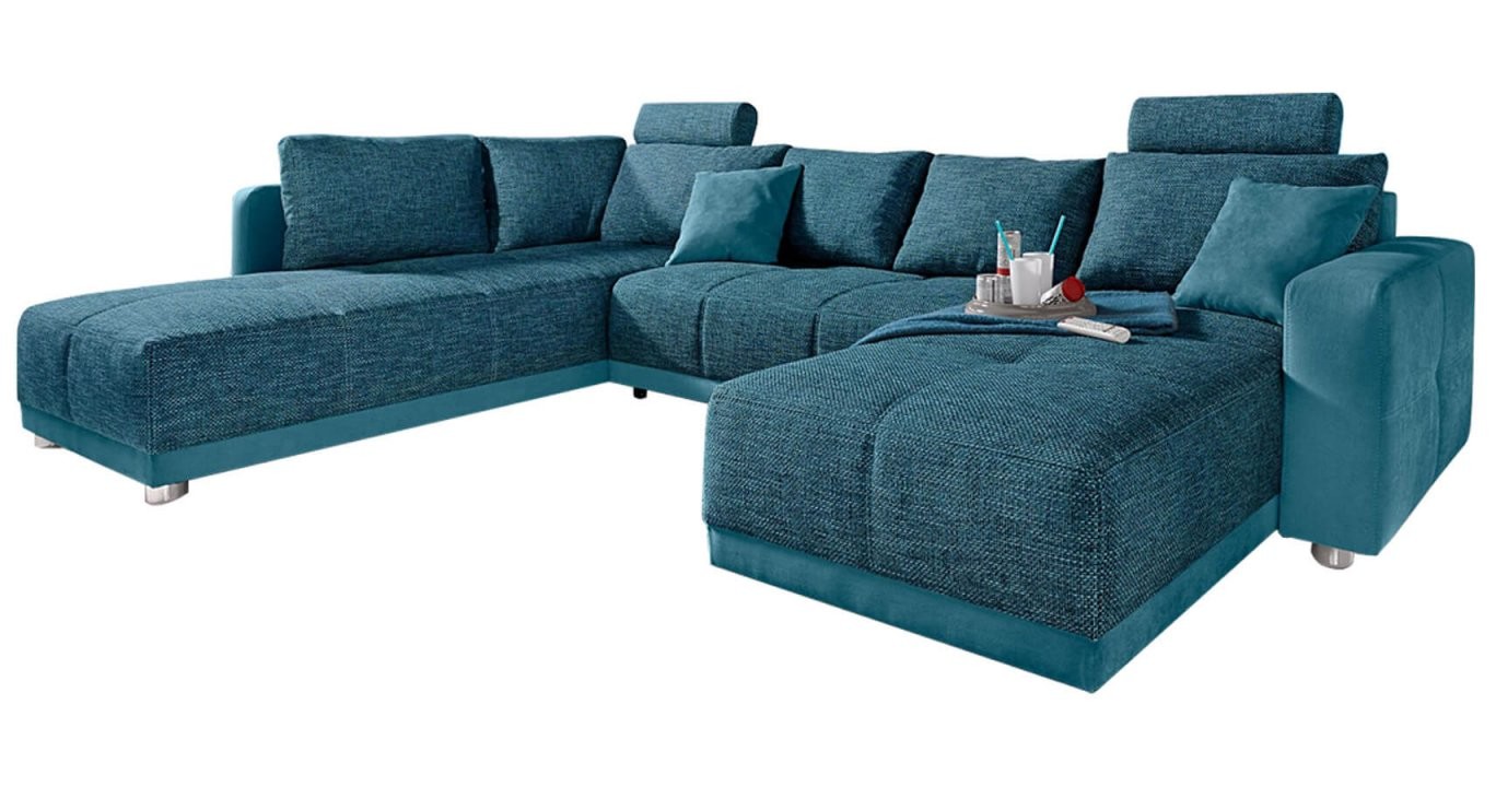 Wohnlandschaft Gemütliches Sofa In Uform Kaufen Bei  Cnouch von Günstige Wohnlandschaft Mit Bettfunktion Bild