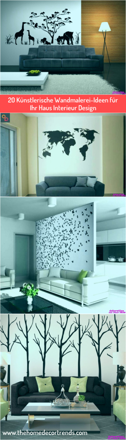20 Künstlerische Wandmalereiideen Für Ihr Haus Interieur von Wandmalerei Wohnzimmer Ideen Photo