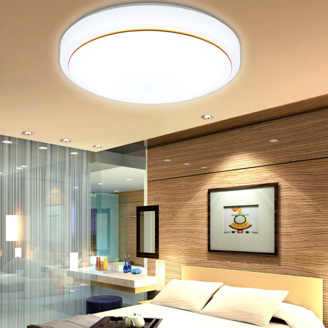 36W Led Deckenlampe Deckenleuchte Wohnzimmer Küchen Lampe Küche 40Cm Runde  Licht von Led Wohnzimmer Lampe Bild