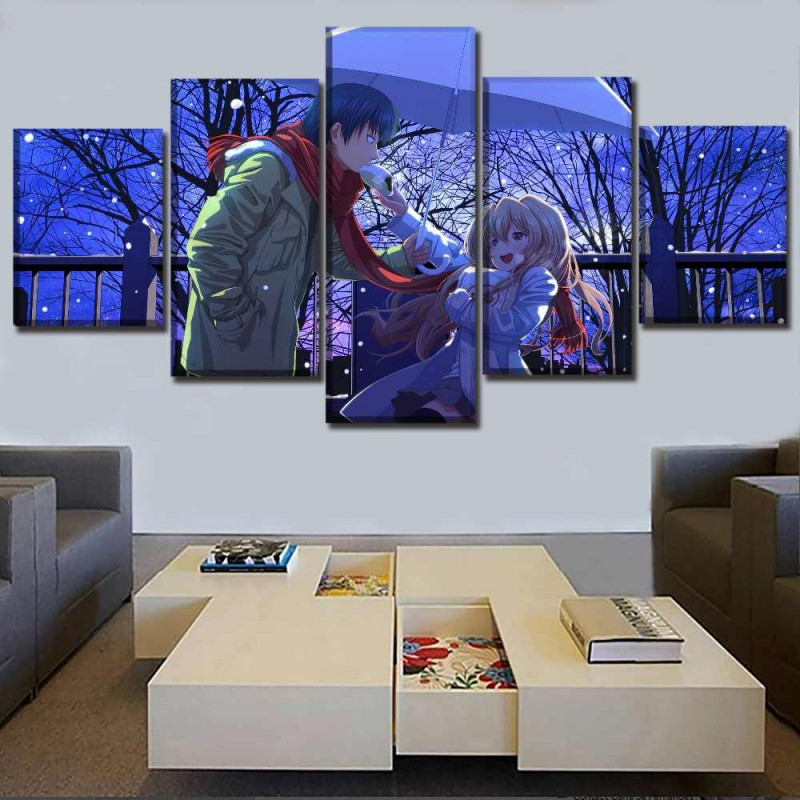 5 Stücke Anime Toradora Poster Wand Kunst Modulare Bild von Wohnzimmer Bilder Mit Rahmen Photo