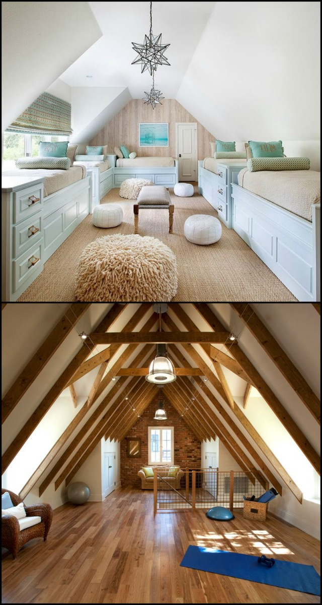Beautiful Attic Design Ideas  Kleines Dachzimmer von Dachboden Wohnzimmer Ideen Bild