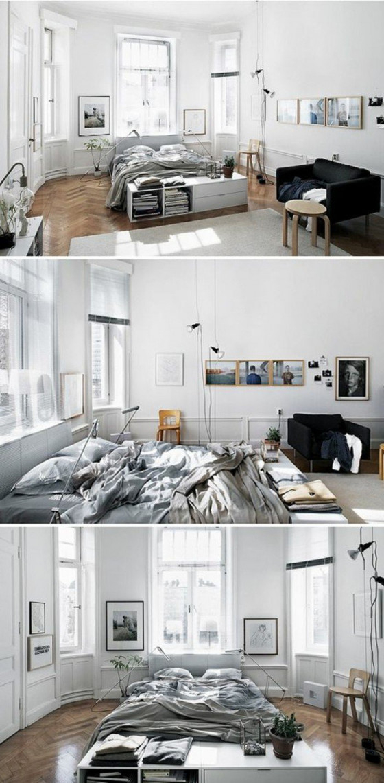 ▷ 1001  Ideen Zum Thema Einzimmerwohnung Einrichten von 20M2 Wohnzimmer Einrichten Bild