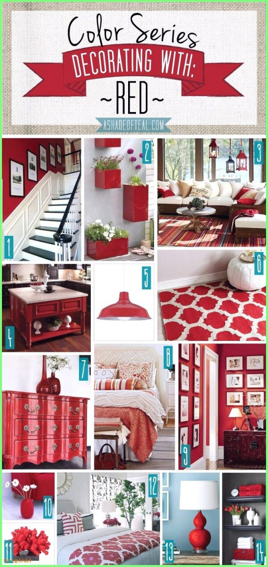 Haus Dekoration  Farbserie; Dekorieren Mit Rot Rote von Deko Rot Wohnzimmer Photo