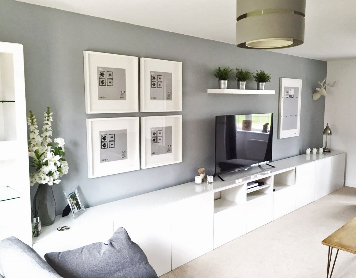 Ikea Bestå Living Room Tv Unit Picture Frames Ribba von Besta Ideen Wohnzimmer Bild