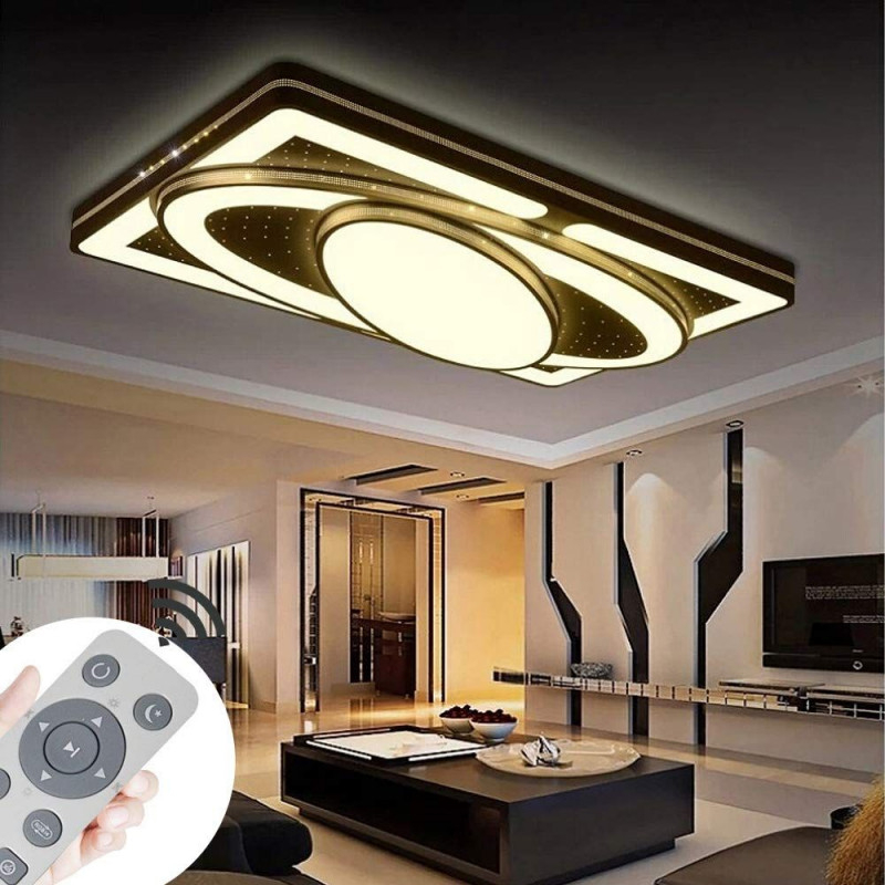 Myhoo 78W Design Led Deckenlampe Dimmbar Mit von Welche Deckenlampe Für Wohnzimmer Photo