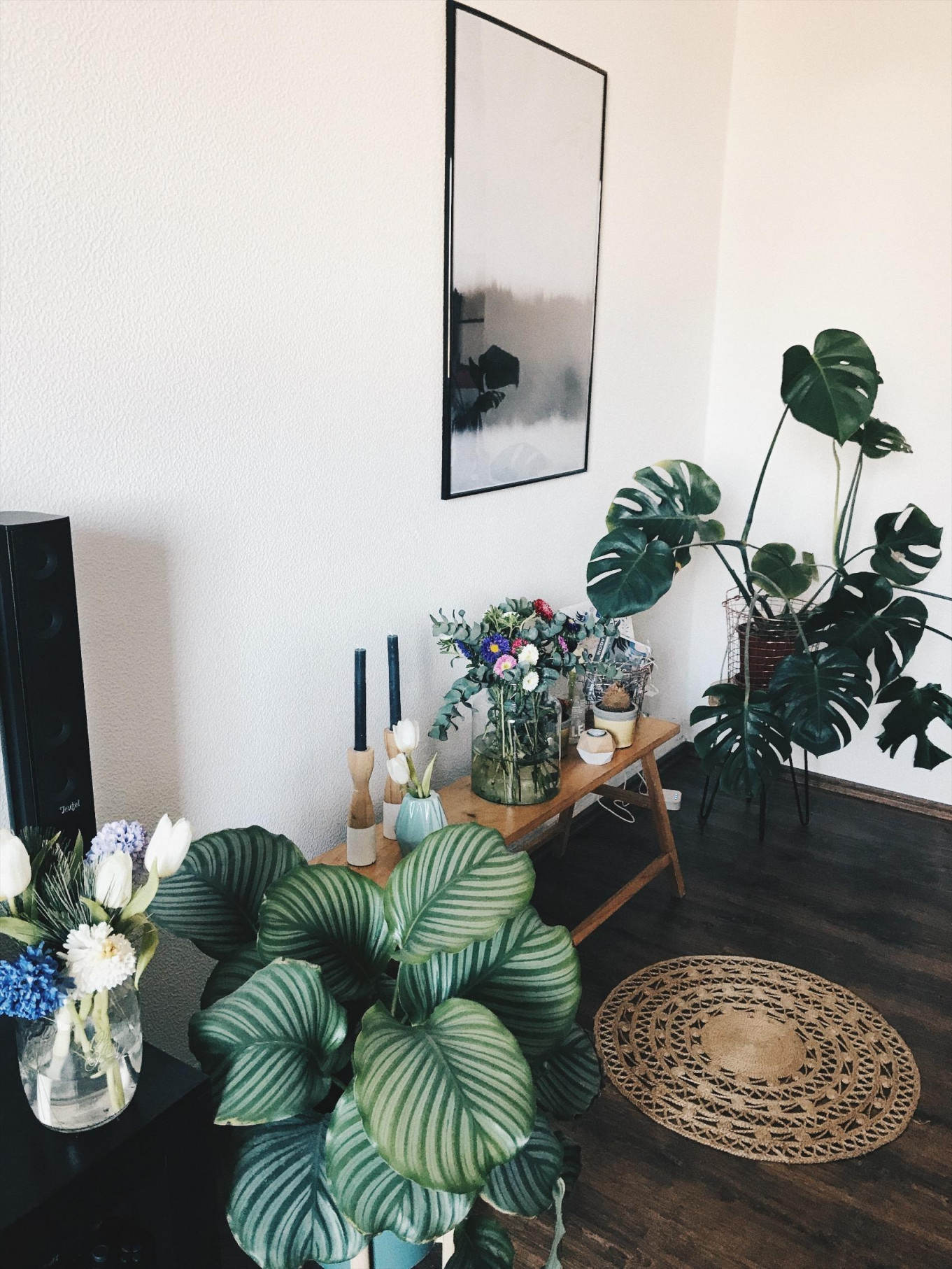 Pflanzen Dekoration Wohnzimmer – Caseconrad von Wohnzimmer Blumen Deko Bild