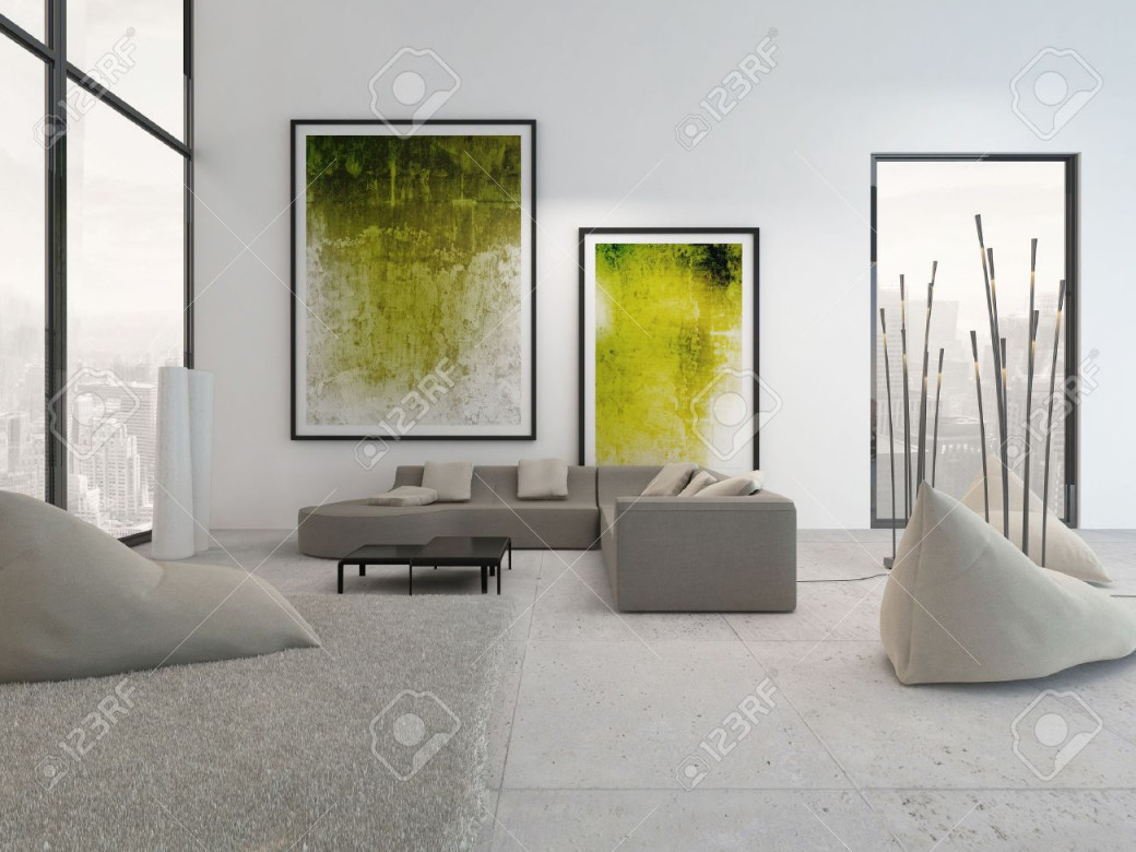 Stock Photo von Moderne Gemälde Wohnzimmer Bild