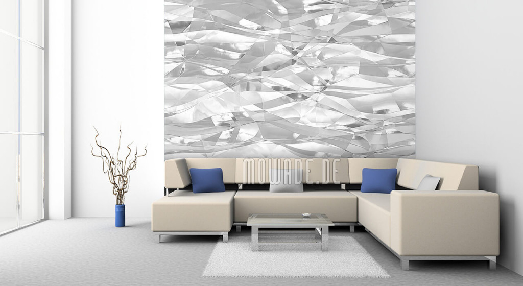 Tapeten Weiß – Design Von Mowade® von Stylische Tapeten Wohnzimmer Bild