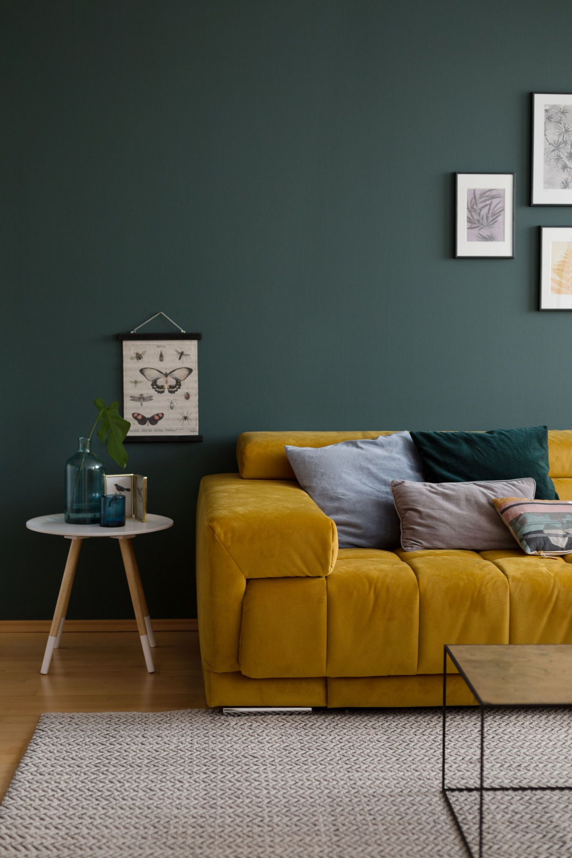 Wandfarbe Grün Die Besten Ideen Und Tipps Zum Streichen von Wohnzimmer Ideen Grün Bild