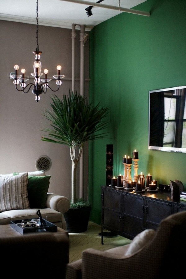 Wohnzimmer Farbgestaltung – 28 Ideen In Grün von Wohnzimmer Ideen Grün Photo