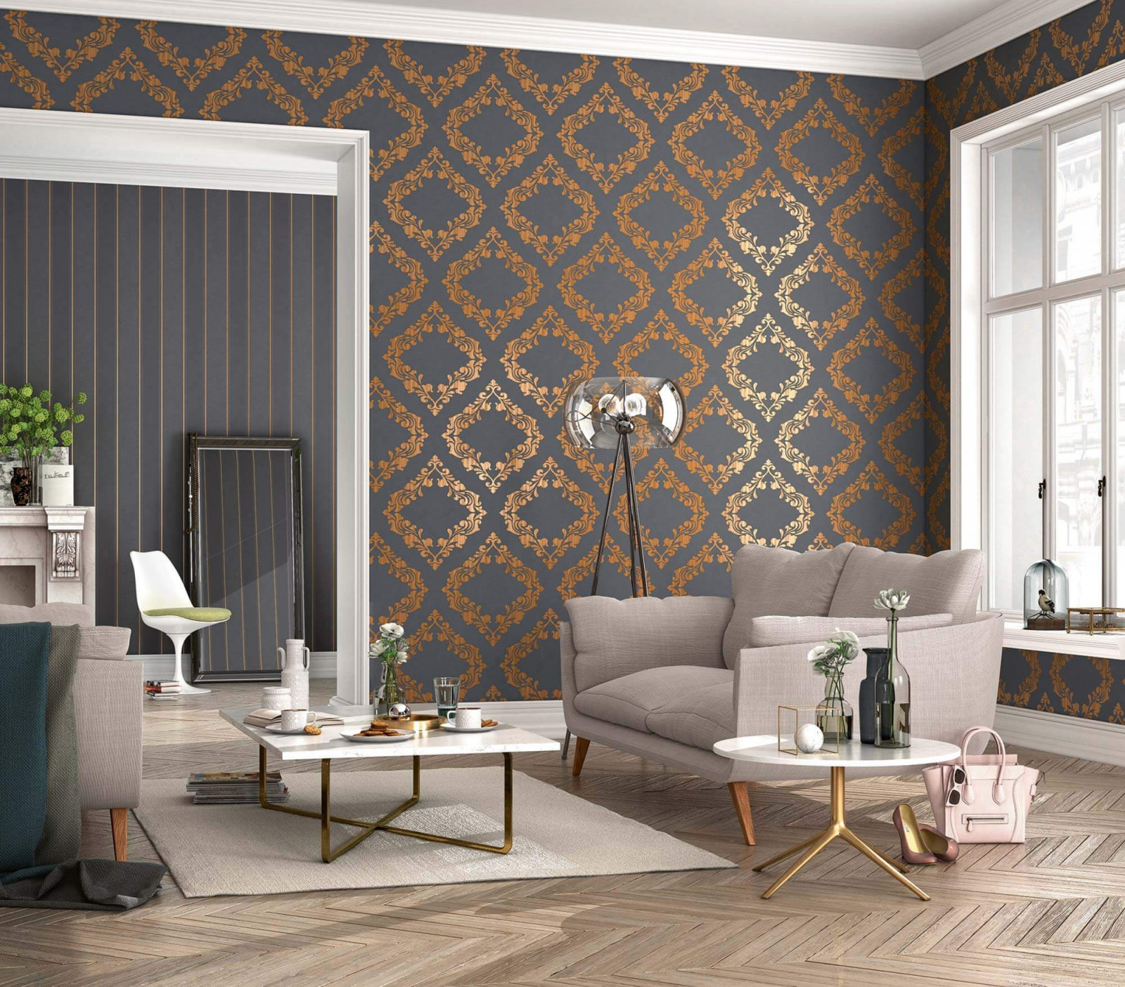 Wohnzimmer Modern Barock – Caseconrad von Italienische Tapeten Wohnzimmer Photo